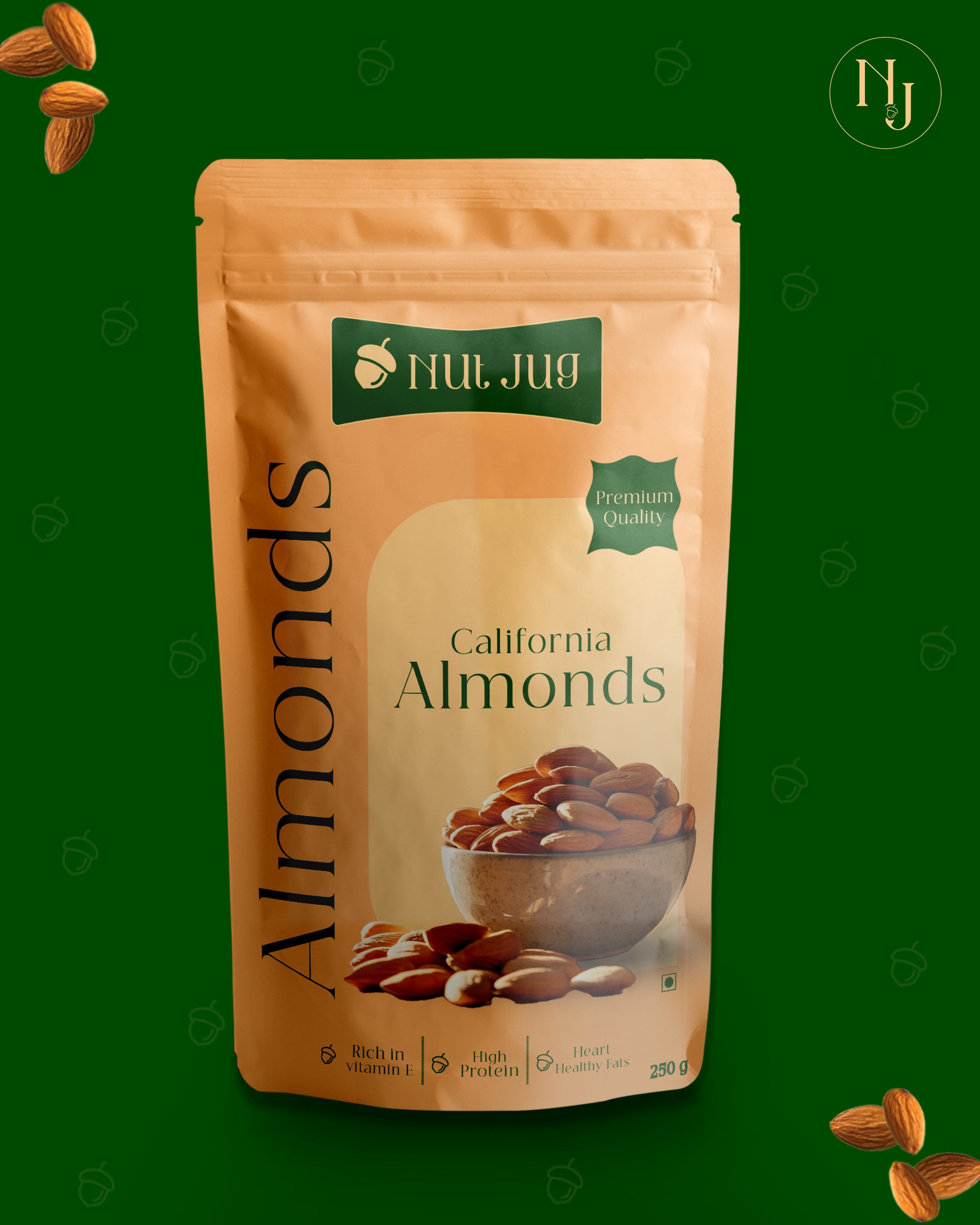 NUTJUG California almonds 250g