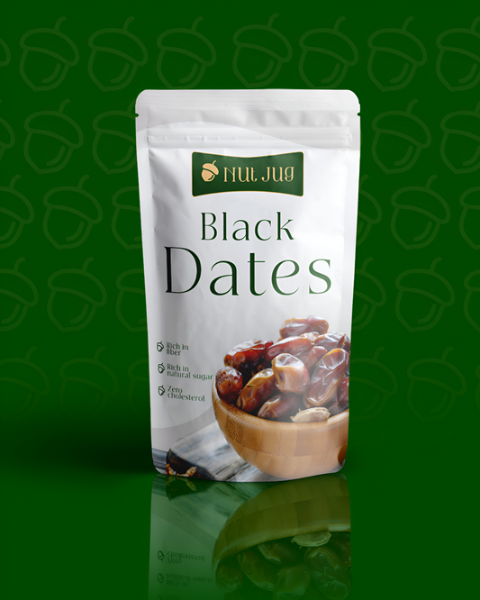 NUTJUG Black dates 250g