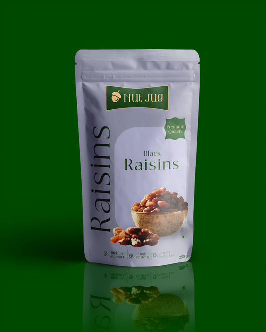 NUTJUG Black raisins (with seed) 250g