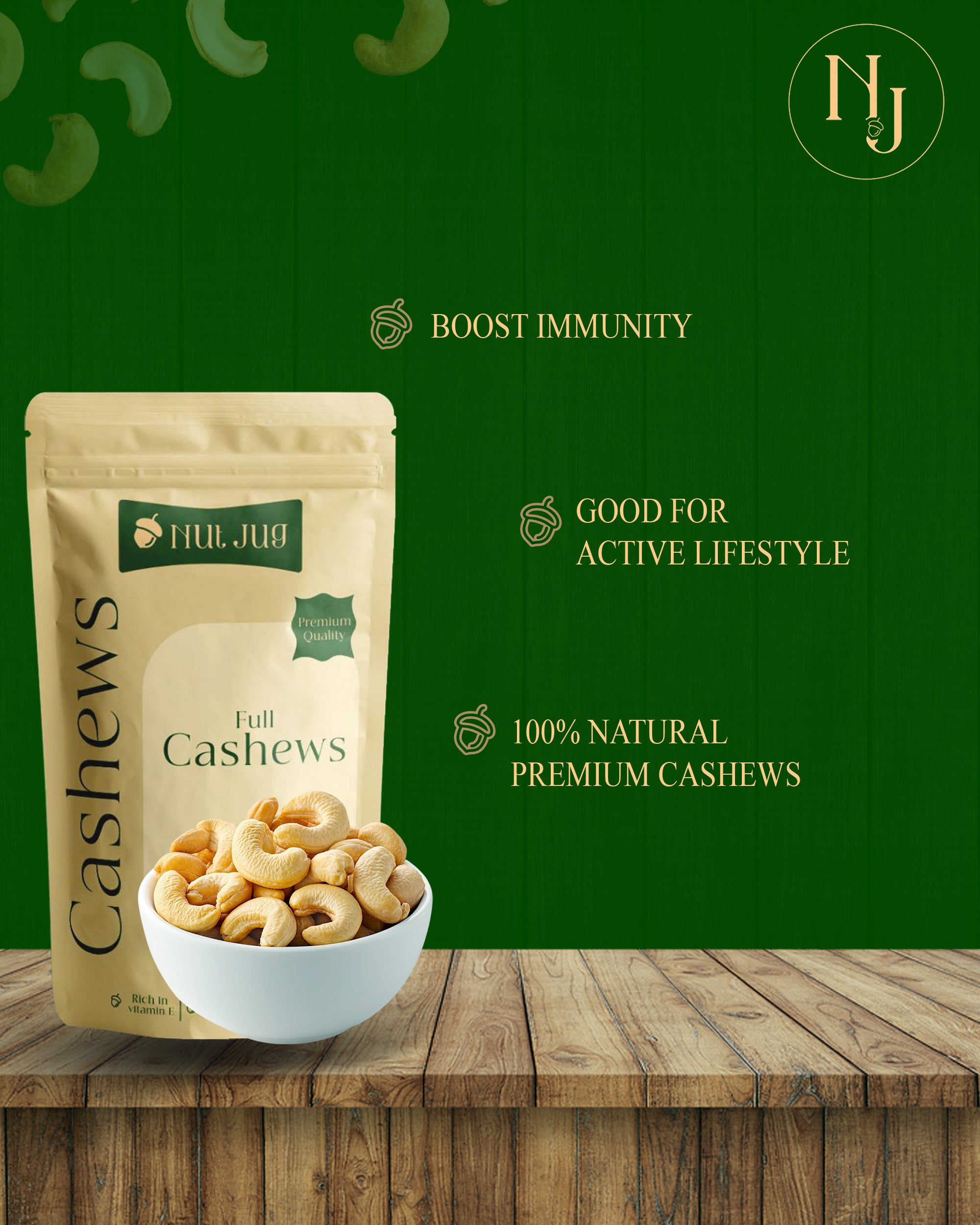 NUTJUG Cashew full 250g