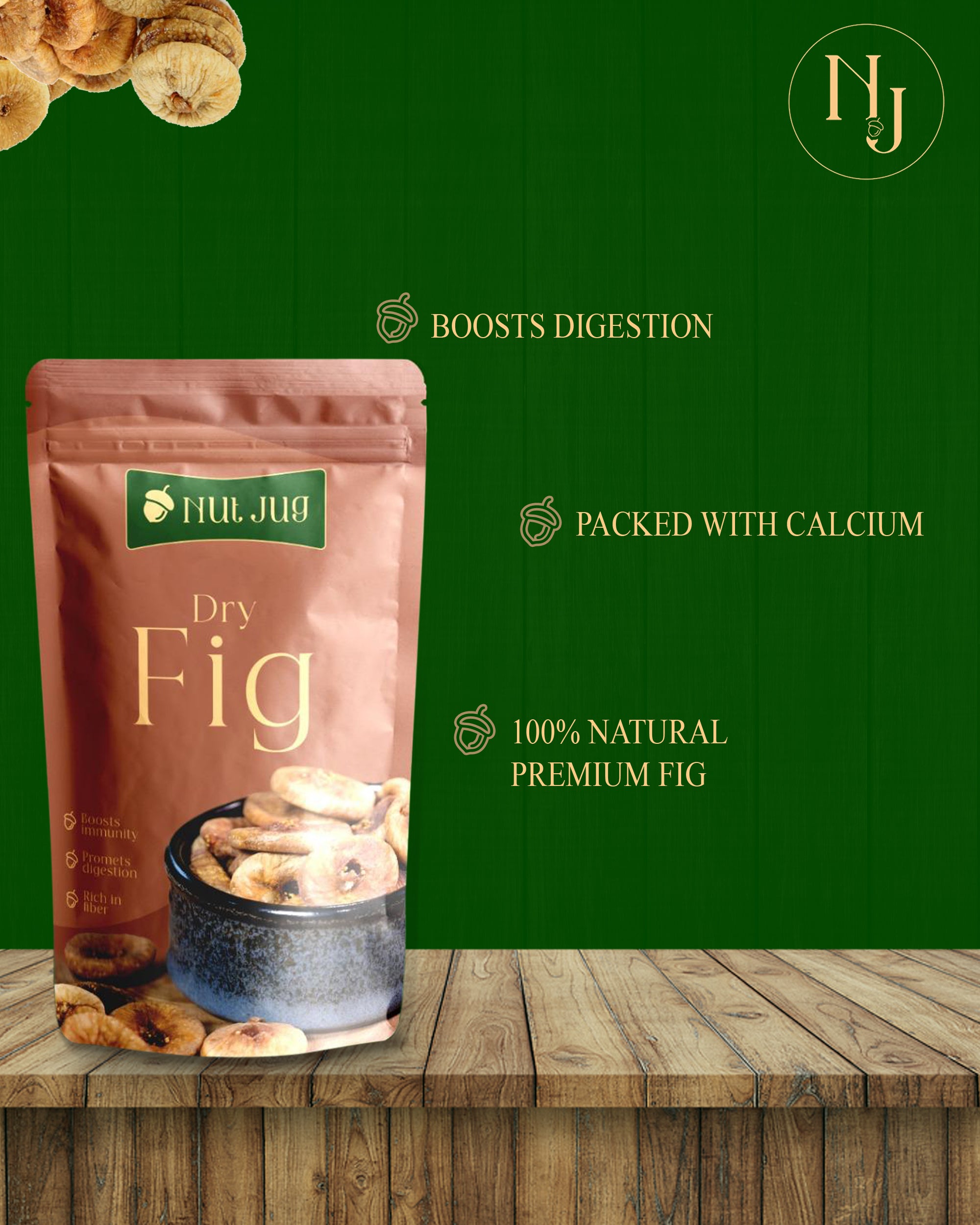 NUTJUG Dried fig 250g