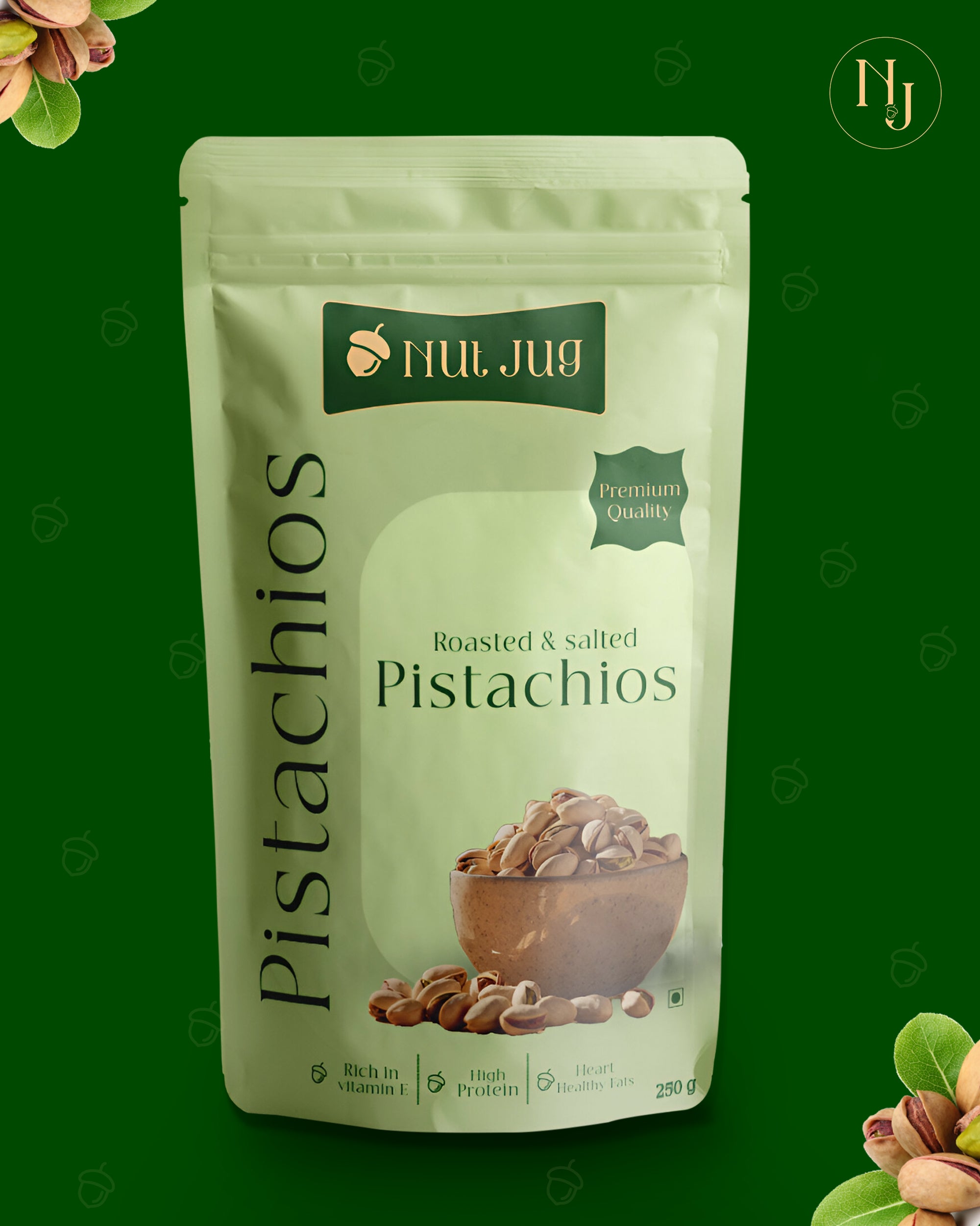 NUTJUG Pistachio roasted and salted 250g