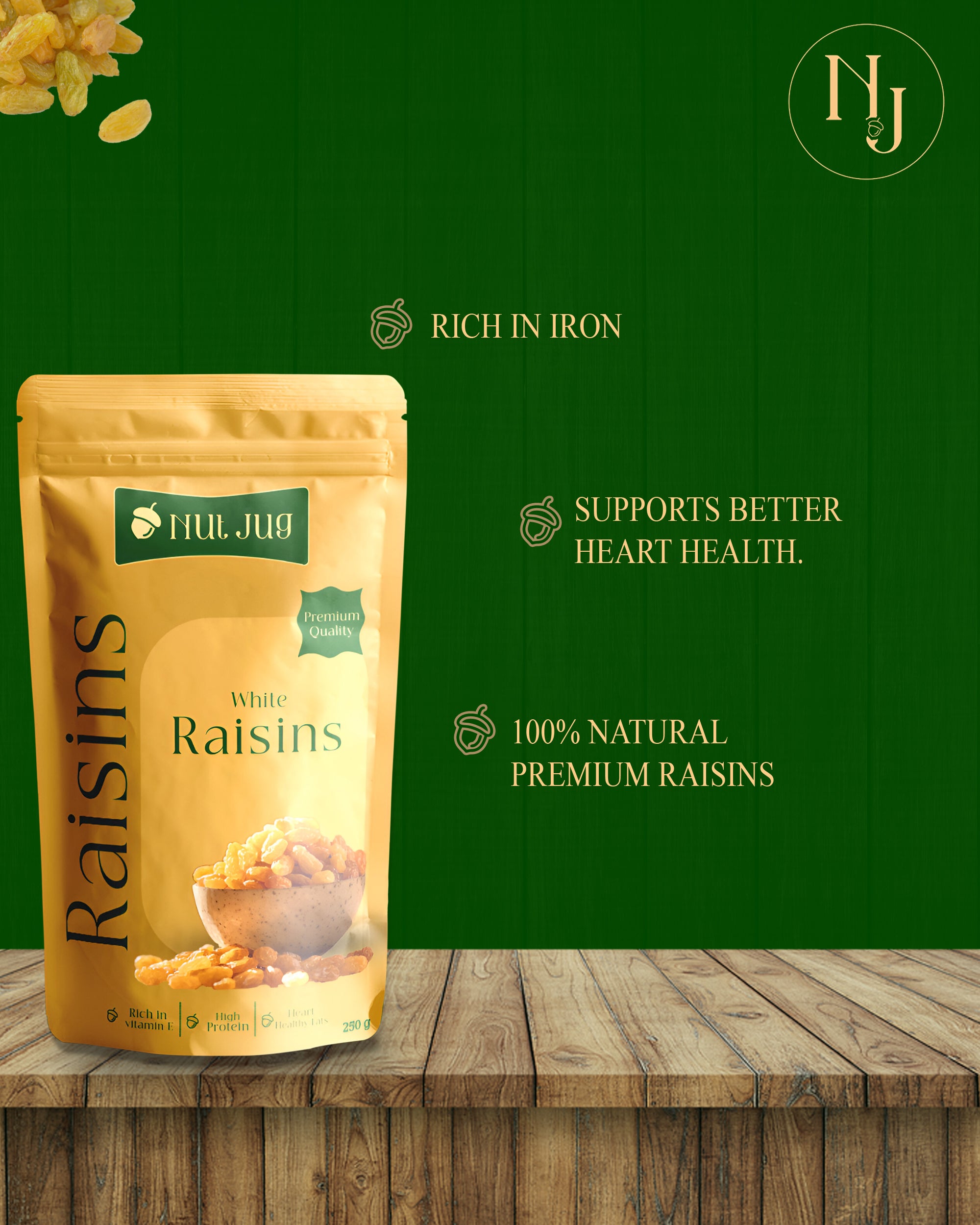 NUTJUG Raisins 250g