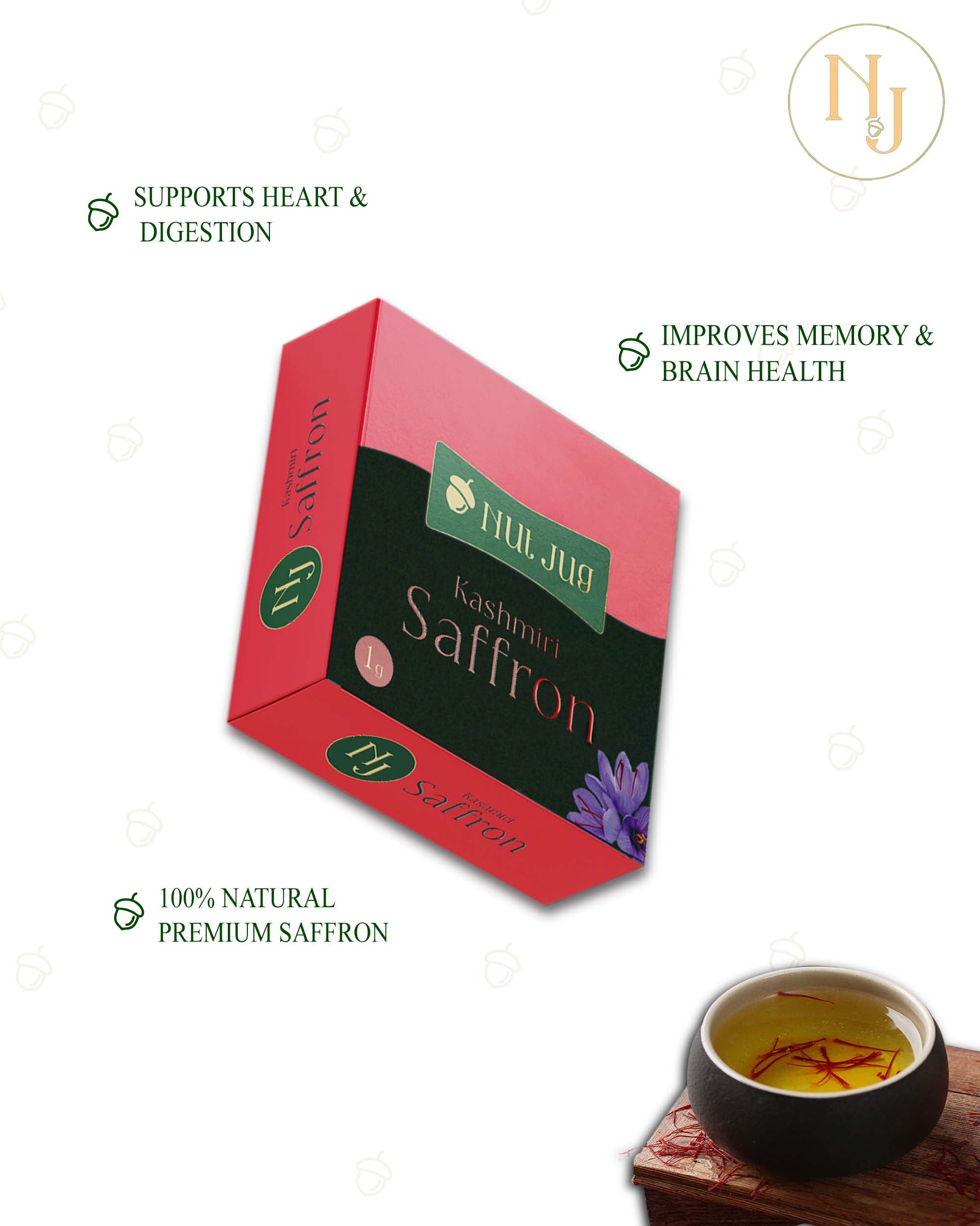 NUTJUG Kashmiri saffron 1g