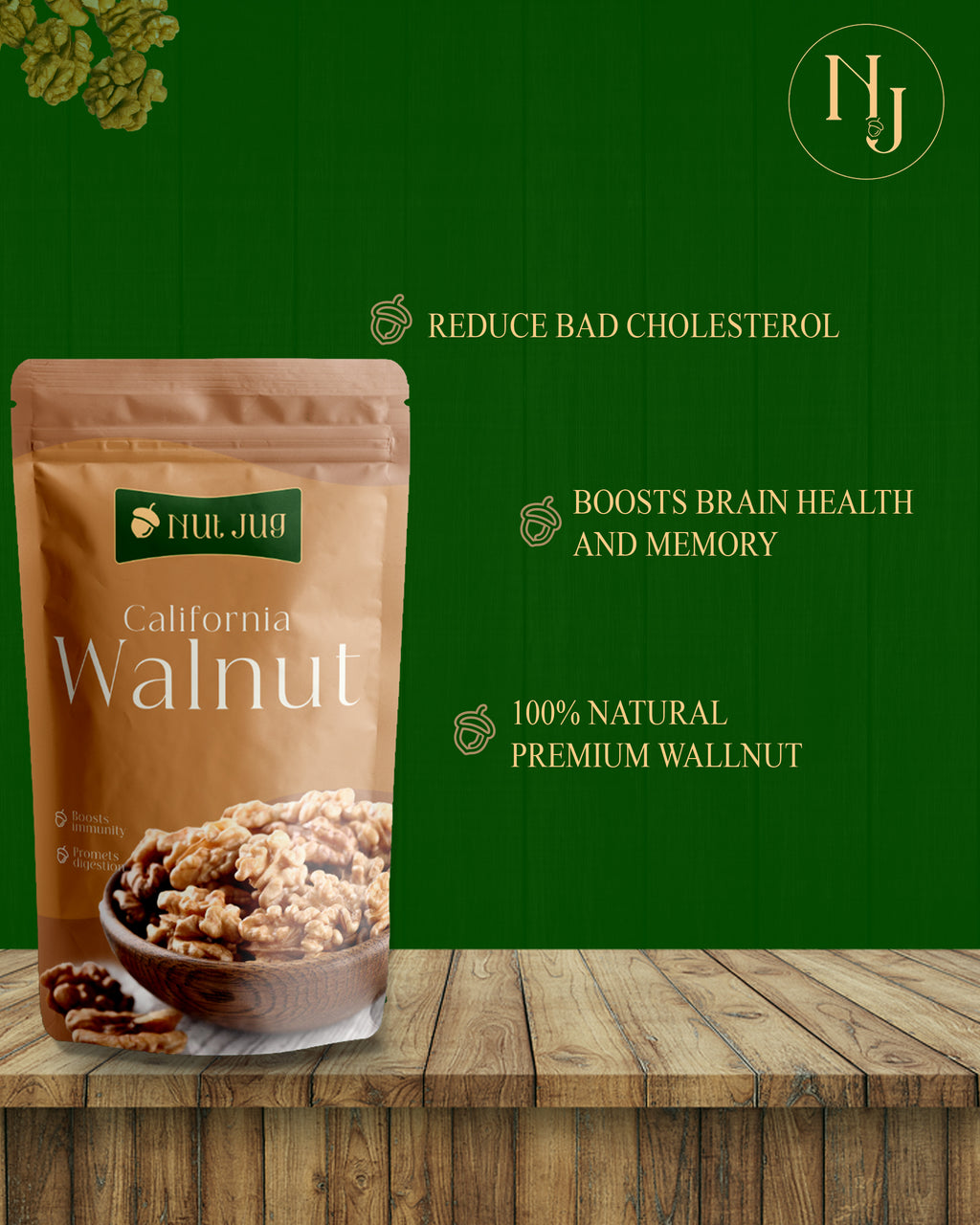 NUTJUG walnuts 250g